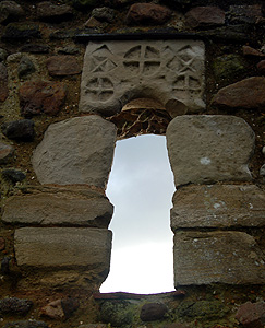 The eastern window in the north wall of the chancel January 2012